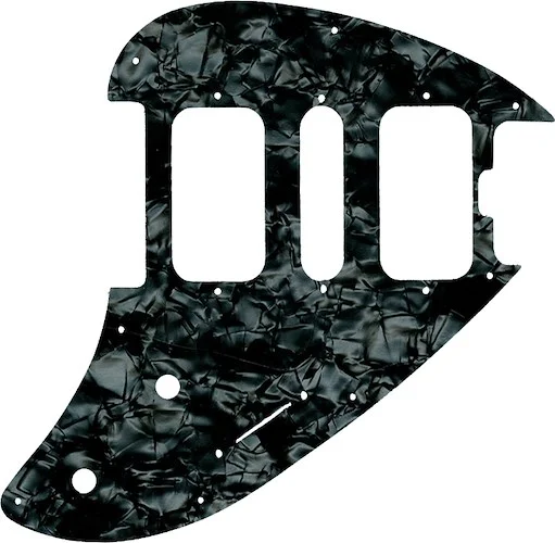 WD Custom Pickguard For Music Man Silhouette #28JBK Jet Black Pearl