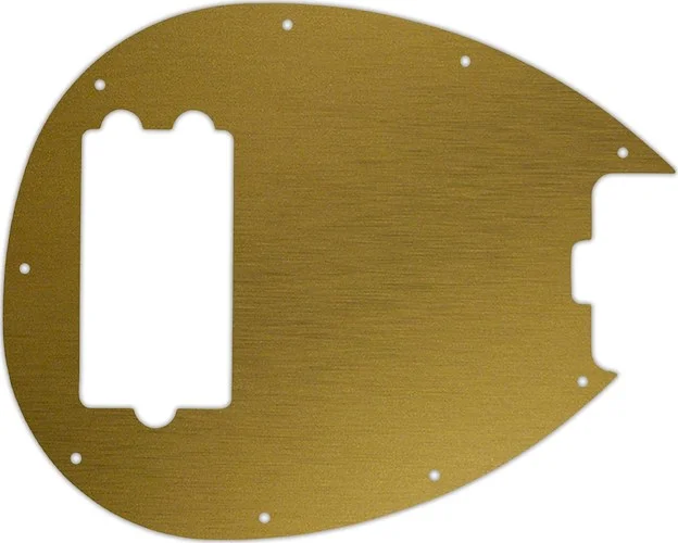 WD Custom Pickguard For Music Man Sterling 4-H Bass #14 Simulated Brushed Gold/Black PVC