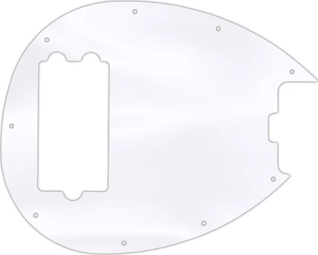 WD Custom Pickguard For Music Man Sterling 4-H Bass #45 Clear Acrylic