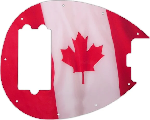 WD Custom Pickguard For Music Man Sterling 4-H Bass #G11 Canadian Flag Graphic
