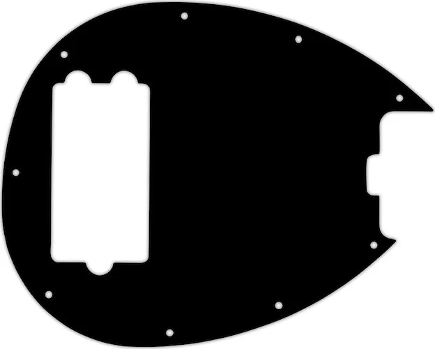 WD Custom Pickguard For Music Man Sterling 4-H Bass #03G Black/Green/Black