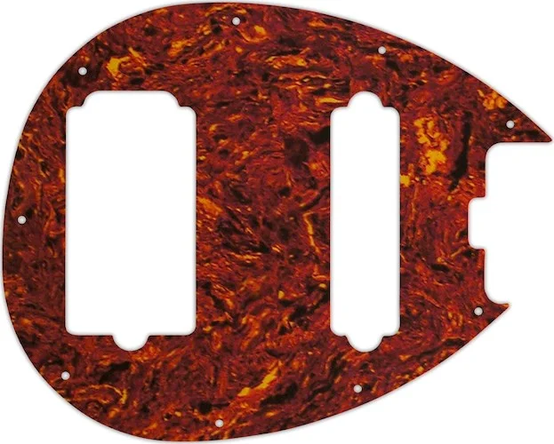 WD Custom Pickguard For Music Man Sterling 4-HS Bass #05P Tortoise Shell/Parchment