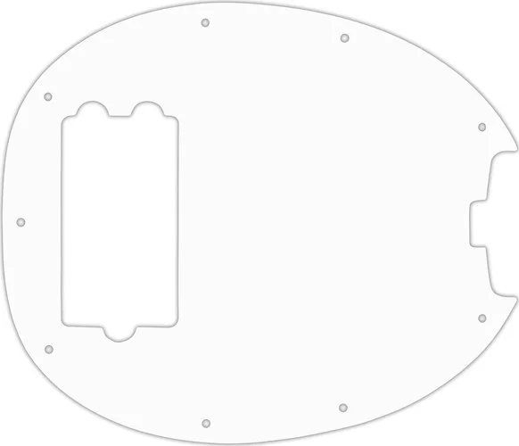 WD Custom Pickguard For Music Man StingRay Classic Bass #04 White/Black/White
