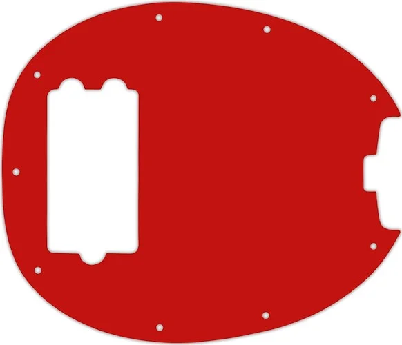 WD Custom Pickguard For Music Man StingRay Classic Bass #07S Red Solid