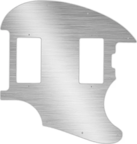 WD Custom Pickguard For Music Man StingRay II #13 Simulated Brushed Silver/Black PVC