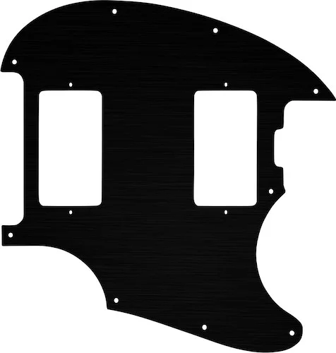 WD Custom Pickguard For Music Man StingRay II #27T Simulated Black Anodized Thin