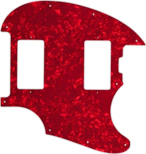 WD Custom Pickguard For Music Man StingRay II #28R Red Pearl/White/Black/White