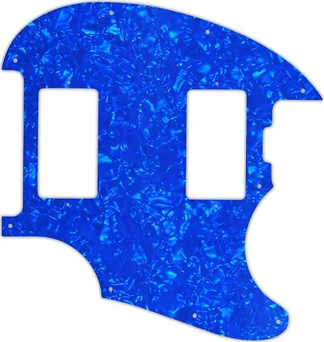 WD Custom Pickguard For Music Man StingRay II #28BU Blue Pearl/White/Black/White