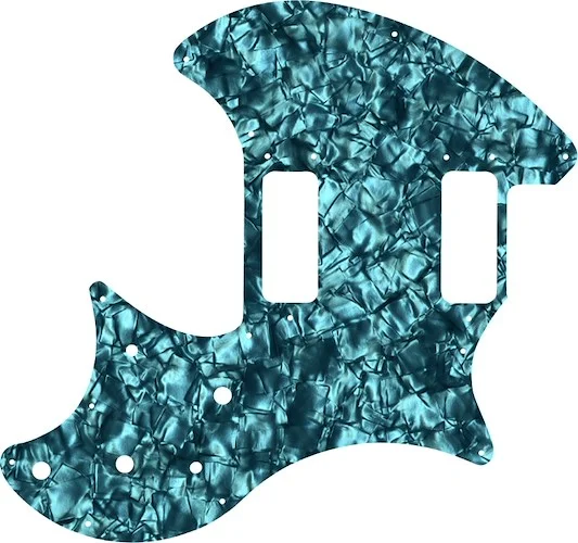 WD Custom Pickguard For Ovation Breadwinner #28AQ Aqua Pearl/Black/White/Black