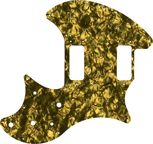 WD Custom Pickguard For Ovation Breadwinner #28GD Gold Pearl/Black/White/Black