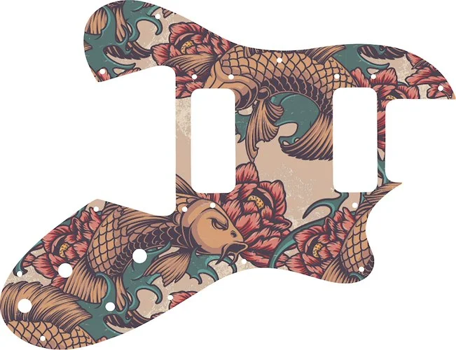 WD Custom Pickguard For Ovation Viper #GT01 Koi Tattoo Graphic