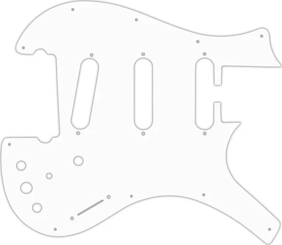 WD Custom Pickguard For Parker 3 Single Coil Nitefly V1 #02 White