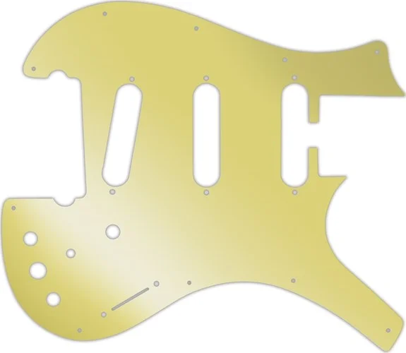 WD Custom Pickguard For Parker 3 Single Coil Nitefly V1 #10GD Gold Mirror