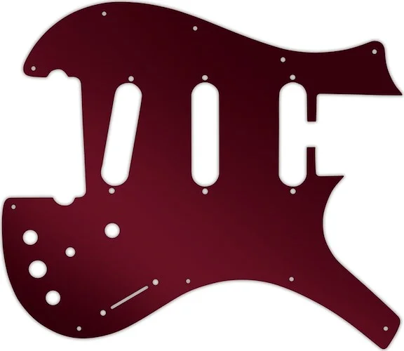 WD Custom Pickguard For Parker 3 Single Coil Nitefly V1 #10R Red Mirror