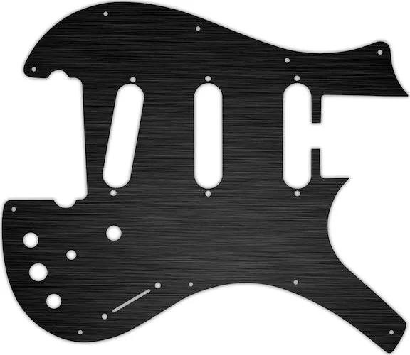 WD Custom Pickguard For Parker 3 Single Coil Nitefly V1 #27T Simulated Black Anodized Thin