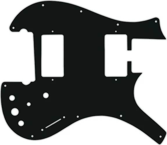 WD Custom Pickguard For Parker Dual Humbucker Nitefly M #01A Black Acrylic