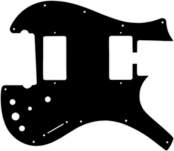 WD Custom Pickguard For Parker Dual Humbucker Nitefly M #03 Black/White/Black