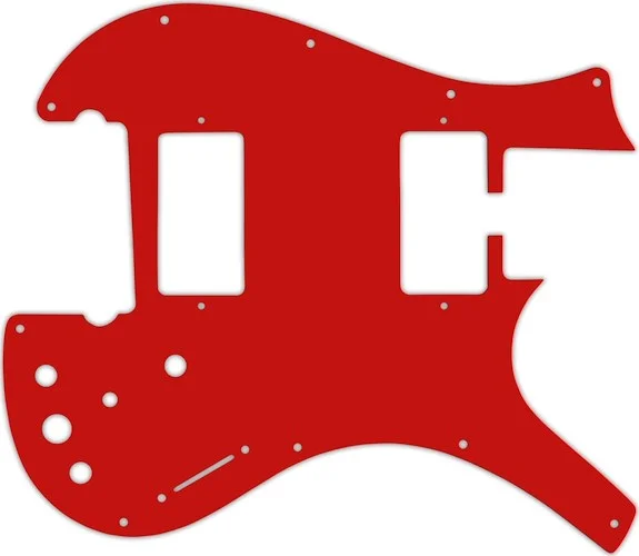 WD Custom Pickguard For Parker Dual Humbucker Nitefly M #07 Red/White/Red