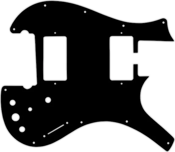 WD Custom Pickguard For Parker Dual Humbucker Nitefly M #03R Black/Red/Black