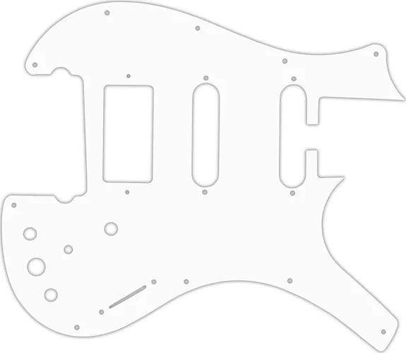 WD Custom Pickguard For Parker Dual Single Coil, Single Humbucker Nitefly SA #02T White Thin