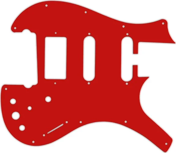 WD Custom Pickguard For Parker Dual Single Coil, Single Humbucker Nitefly SA #07 Red/White/Red