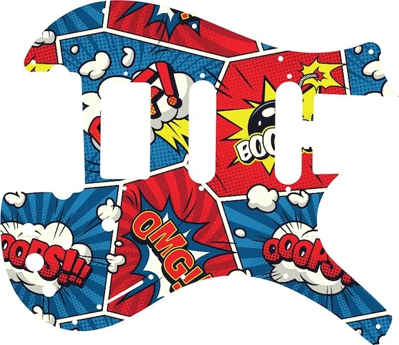 WD Custom Pickguard For Parker Dual Single Coil, Single Humbucker Nitefly SA #GCM01 Comic Book Graphic