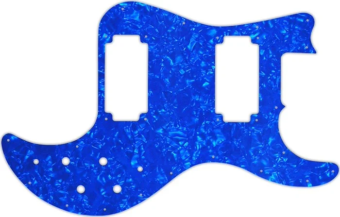 WD Custom Pickguard For Peavey T-40 #28BU Blue Pearl/White/Black/White