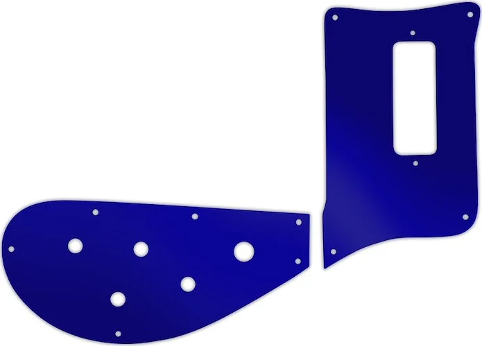WD Custom Pickguard For Rickenbacker 4003 Bass #10DBU Dark Blue Mirror