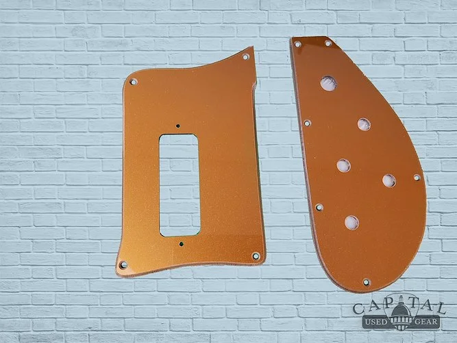WD Custom Pickguard For Rickenbacker 4003 Bass #59 Gold/Clear/Gold (Used)