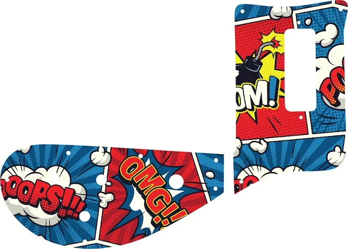 WD Custom Pickguard For Rickenbacker 4003 Bass #GCM01 Comic Book Graphic