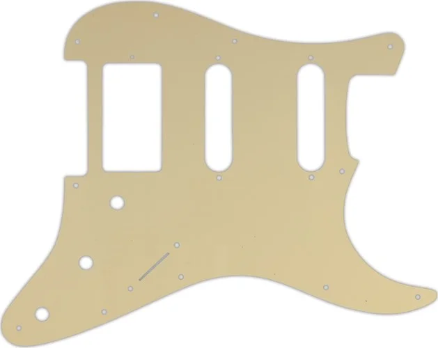 WD Custom Pickguard For Single Humbucker, Dual Single Coil Fender Stratocaster #06T Cream Thin