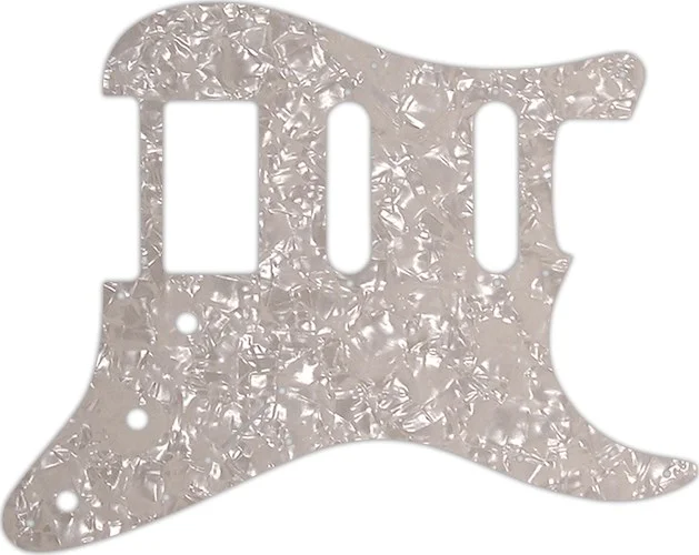 WD Custom Pickguard For Single Humbucker, Dual Single Coil Fender Stratocaster #28A Aged Pearl/White
