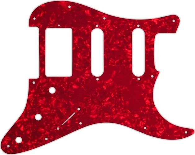 WD Custom Pickguard For Single Humbucker, Dual Single Coil Fender Stratocaster #28R Red Pearl/White/