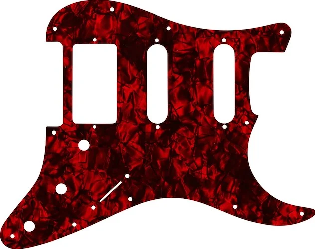 WD Custom Pickguard For Single Humbucker, Dual Single Coil Fender Stratocaster #28DRP Dark Red Pearl/Black/White/Black