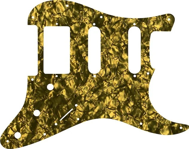 WD Custom Pickguard For Single Humbucker, Dual Single Coil Fender Stratocaster #28GD Gold Pearl/Black/White/Black