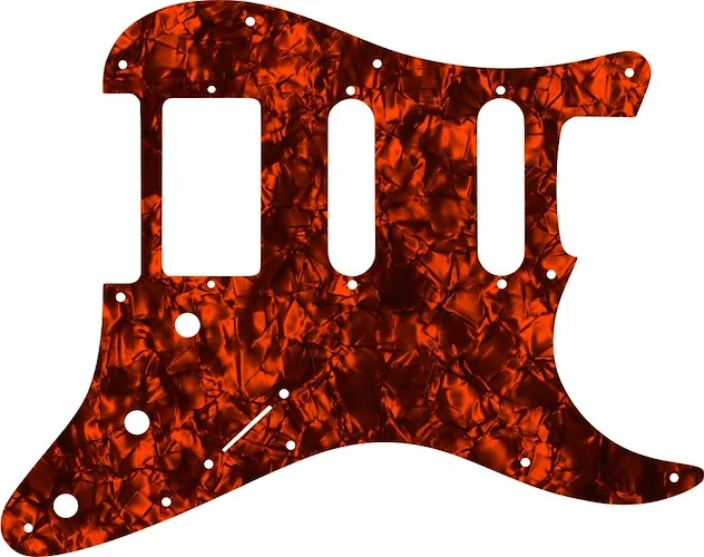 WD Custom Pickguard For Single Humbucker, Dual Single Coil Fender Stratocaster #28OP Orange Pearl/Black/White/Black