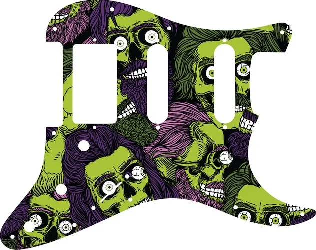 WD Custom Pickguard For Single Humbucker, Dual Single Coil Fender Stratocaster #GHA02 Zombeard Graphic