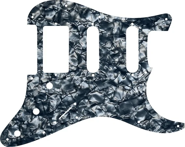 WD Custom Pickguard For Single Humbucker, Dual Single Coil Fender Stratocaster #28SG Silver Grey Pearl