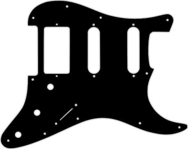WD Custom Pickguard For Single Humbucker, Dual Single Coil Fender Stratocaster #03G Black/Green/Black