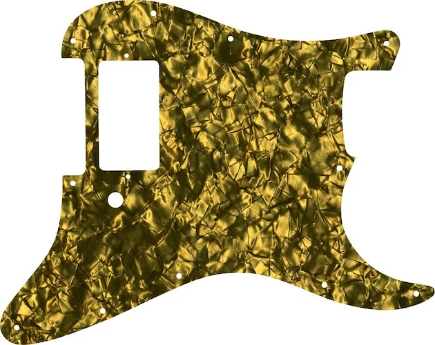 WD Custom Pickguard For Single Humbucker Fender Stratocaster #28GD Gold Pearl/Black/White/Black