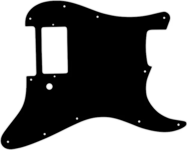 WD Custom Pickguard For Single Humbucker Fender Stratocaster #03R Black/Red/Black