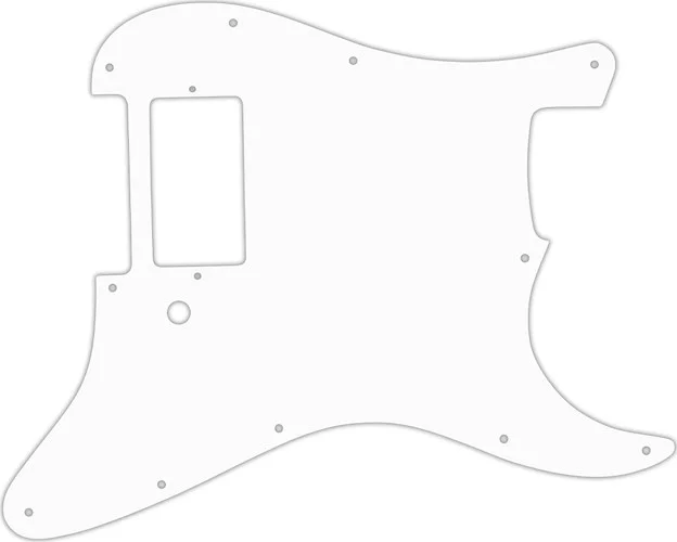 WD Custom Pickguard For Single Humbucker Fender Stratocaster #04R White/Red/White