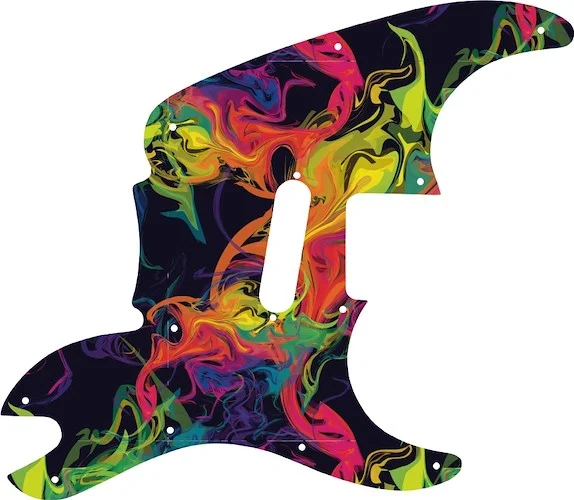 WD Custom Pickguard For Squier By Fender 2004-2006 '51 #GP01 Rainbow Paint Swirl Graphic