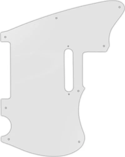 WD Custom Pickguard For Squier By Fender 2020 Paranormal Offset Telecaster #22 Translucent Milk Whit