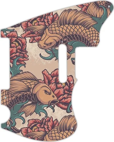 WD Custom Pickguard For Squier By Fender 2020 Paranormal Offset Telecaster #GT01 Koi Tattoo Graphic