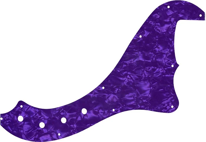WD Custom Pickguard For Squier By Fender 5 String Deluxe Dimension Bass V #28PRL Light Purple Pearl