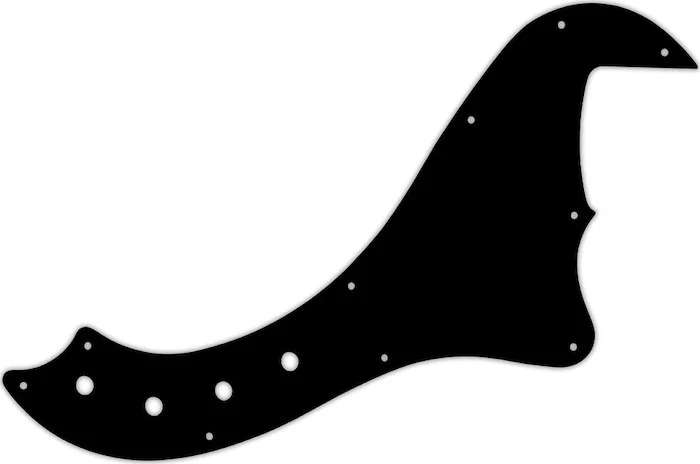 WD Custom Pickguard For Squier By Fender 5 String Deluxe Dimension Bass V #03O Black/Orange/Black