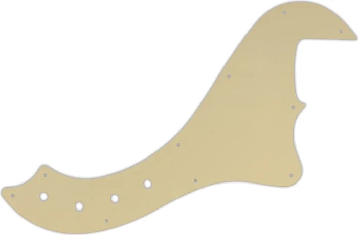 WD Custom Pickguard For Squier By Fender Deluxe Dimension Bass IV #06 Cream