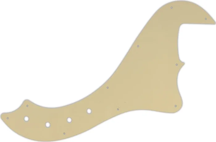 WD Custom Pickguard For Squier By Fender Deluxe Dimension Bass IV #06B Cream/Black/Cream