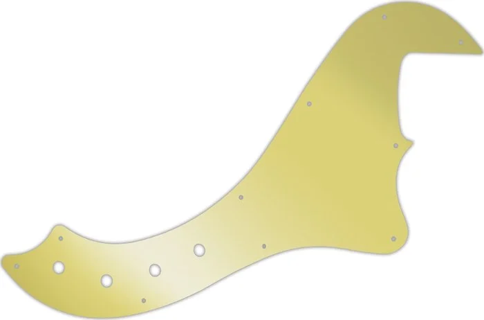 WD Custom Pickguard For Squier By Fender Deluxe Dimension Bass IV #10GD Gold Mirror